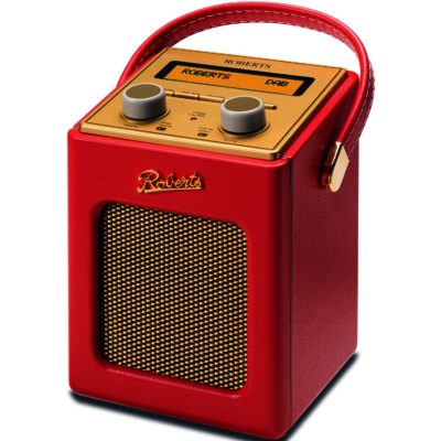 Roberts Revival Mini Red - Portable and Stylis DAB/DAB+/FM RDS Radio  with Built-in Battery Charger